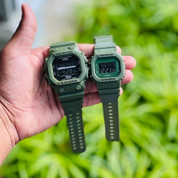 Casia G-Shack Couple With High Quality Strap Best finishing Body & Case | G-Shock DW5610 | G-Shock G1056 GX-56BB-1SDR - Green