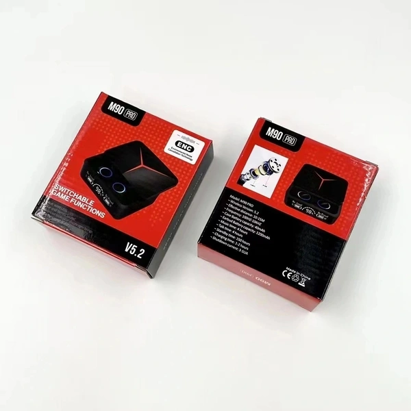 Deamflum Earbuds M90 PRO with Power Bank Upto 48 Hours Playback Bluetooth Headset (Black, True Wireless) 
