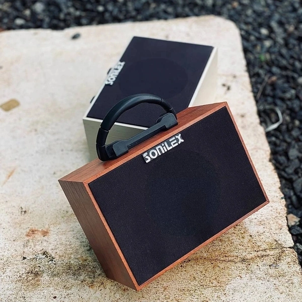 Original Product Sonilex 5W Original Premium Bluetooth Speaker - 30 Days Cybzone Warranty, Brown