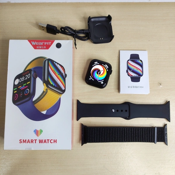 Wearfit HW18 Dual Strap | 1.6 inch Full-touch Screen | Wallet Function And Business cards | Awesome Battery Backup
