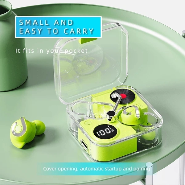 New Fashion E89 TWS Wireless Bluetooth Earphones Headset Smart Touch Earbuds With - Green