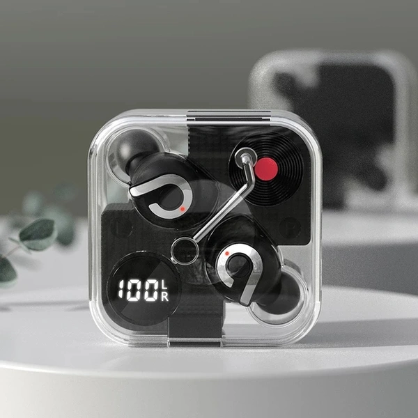 New Fashion E89 TWS Wireless Bluetooth Earphones Headset Smart Touch Earbuds With - Black