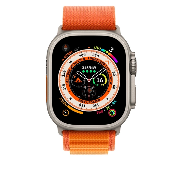 Alpine Loop Strap For Apple Ultra Watch Bands | Premium Imported Quality  - Orange