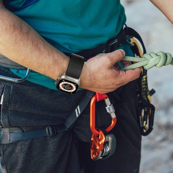 Alpine Loop Strap For Apple Ultra Watch Bands | Premium Imported Quality  - Orange