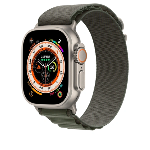 Alpine Loop Strap For Apple Ultra Watch Bands | Premium Imported Quality  - Green