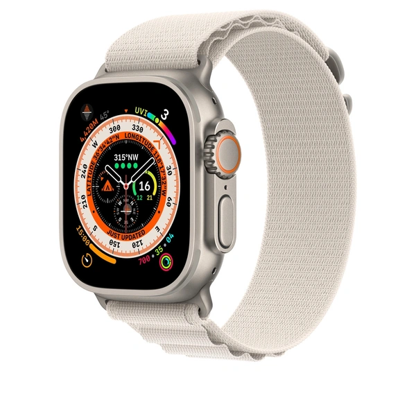 Alpine Loop Strap For Apple Ultra Watch Bands | Premium Imported Quality  - White