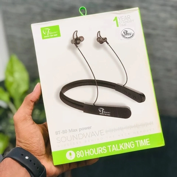 Treams BT44 80 Hour Talk Time Bluetooth Neckband  - 1 Month Warranty