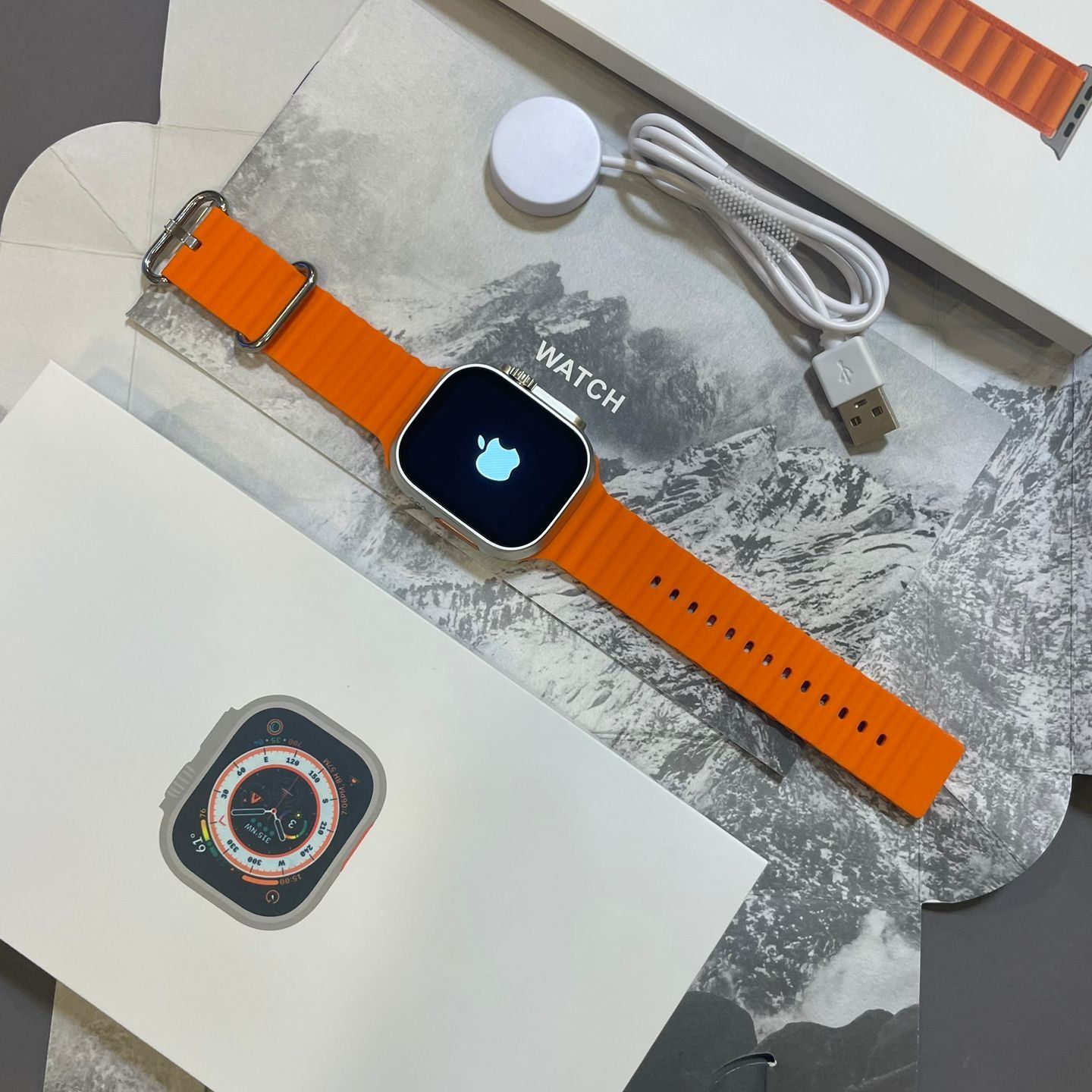 IWatch 8 Ultra Smartwatch With Original Box Packing Apple Logo