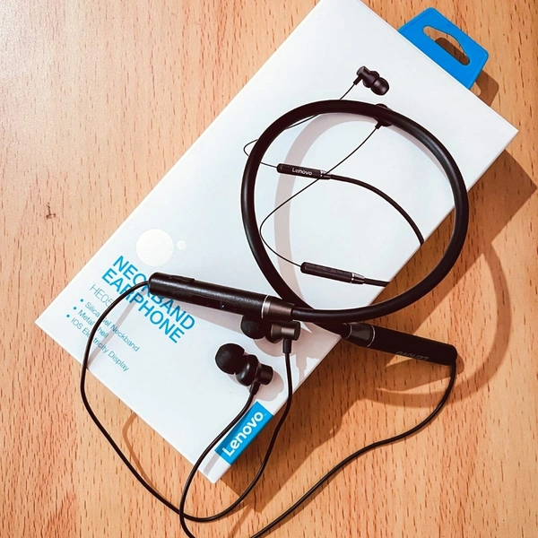 Lenovo Neckband HE05 Bluetooth 5.0 | High Battery Backup | Awesome Battery Backup 