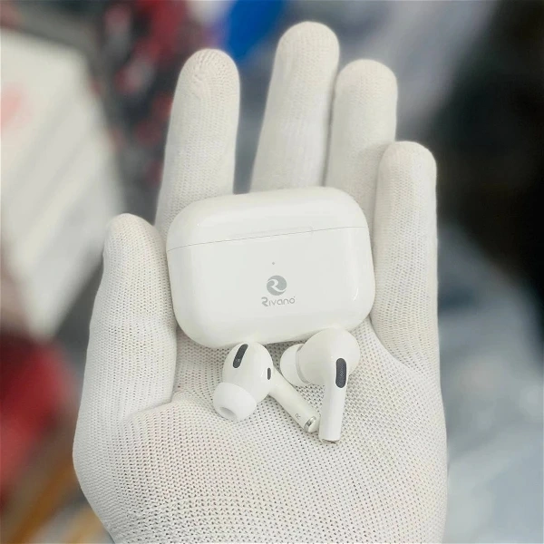 Rivano TWS-02 Pro True Wireless Headset With Silicon Case | Upto 20 Hours Backup - With Case, 3 Months Cybzone Warranty