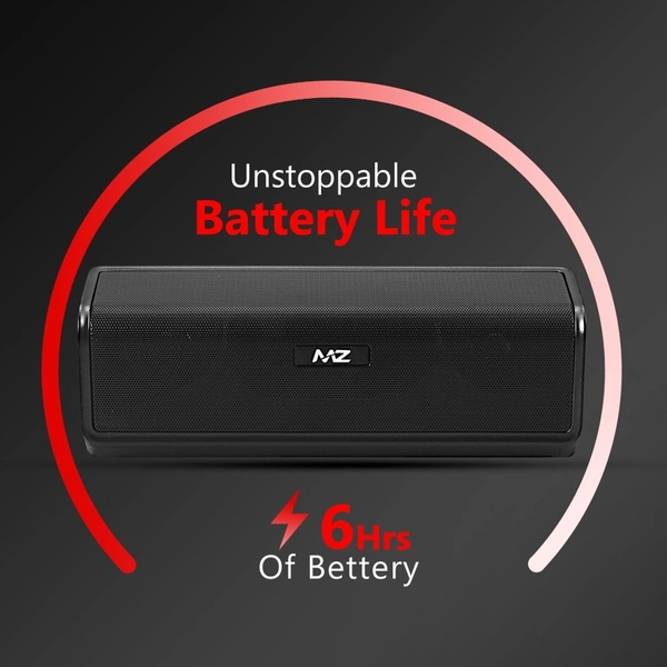 Portable Bluetooth Speaker Dynamic Thunder Sound With High Bass 10 W Bluetooth Speaker (Black, Stereo Channel) - 3 Month Cybzone Warranty