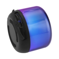 Portable Bluetooth Speaker Dynamic Thunder Sound With Rgb Light 5 W Bluetooth Speaker Multicolor, Stereo Channel - 1 Month Cybzone Warranty