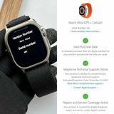 Series 8 Ultra Premium Quality Smartwatch With Apple Logo On/Off | Real Clip And Screw With Night Modes - White