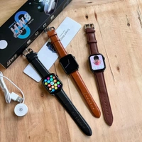 Wearfit HW8 Max Series 8 With Premium Leather Strap | NFC Support | Best Software Experience and Always On Display - 3 Months Cybzone Warranty, Brown