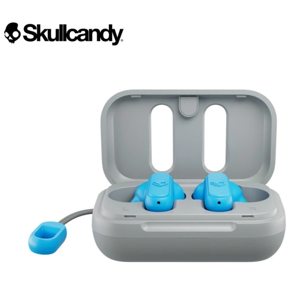 Original Skullcandy Dime 2 in-Ear True Wireless Earbuds with Mic Bluetooth Headset (Black, True Wireless) - Original Product, Blue