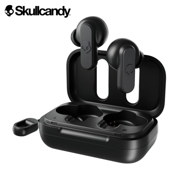 Original Skullcandy Dime 2 in-Ear True Wireless Earbuds with Mic Bluetooth Headset (Black, True Wireless) - Original Product, Black