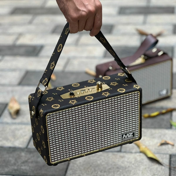 Original Product MZ M434SP Dynamic Thunder Sound with High Bass 16 W Bluetooth Party Speaker (Brown, Stereo Channel) - Print