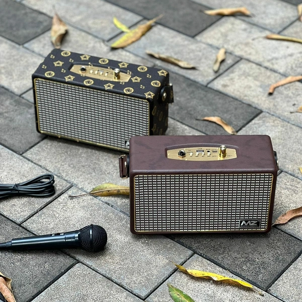 Original Product MZ M434SP Dynamic Thunder Sound with High Bass 16 W Bluetooth Party Speaker (Brown, Stereo Channel) - Brown