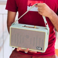 Original Product MZ M434SP Dynamic Thunder Sound with High Bass 16 W Bluetooth Party Speaker (Brown, Stereo Channel) - Green