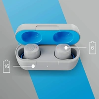Skullcandy Jib True Wireless Earbud with Microphone / 22 Hour Battery Life / Use with iPhone and Android / Best for Gym, and Gaming / Bluetooth Earbud Headphones - Gray, 3 Months Cybzone Warranty