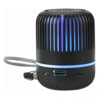 Portable Bluetooth Speaker Dynamic Thunder Sound With Rgb Light 5 W Bluetooth Speaker - Black