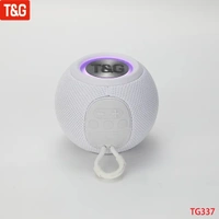 T&G TG337 New Portable Speaker Wireless Bluetooth Speakers 3D Stereo Surround Subwoofer Outdoor Waterproof Loudspeaker - White