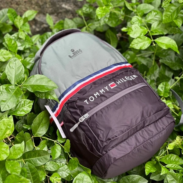 It's School Special | Tommy Hilfiger Brand Name Bag - Gray