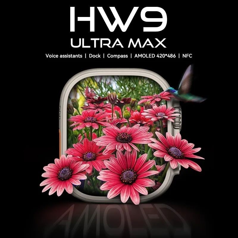 Wearfit Hw9 Ultra Max Flagship Smartwatch | 2.2 Amoled Display 