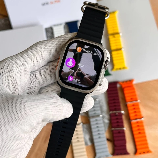 MaituFit MT8 Ultra Premium Quality Smartwatch With Extra Steap| Real Clip And Screw With Night Modes - 1 Month Cybzone Warranty