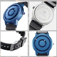Original Magneto Jupiter Mens Watch Magnetic Balls Minimalist Dress Simplicity Quartz Watches with Mesh Stainless Steel Strap - Blue, 1 Month Cybzone Warranty