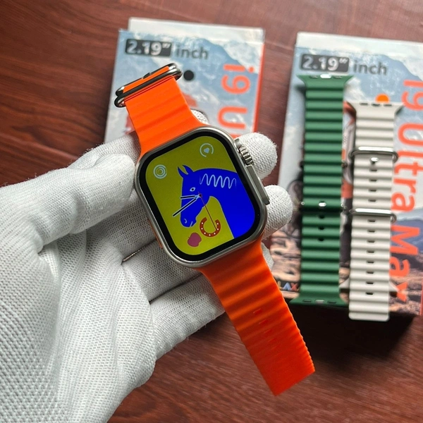 New i9 Ultra Max 49mm 2.8 inch HD Display Smartwatch  - Orange