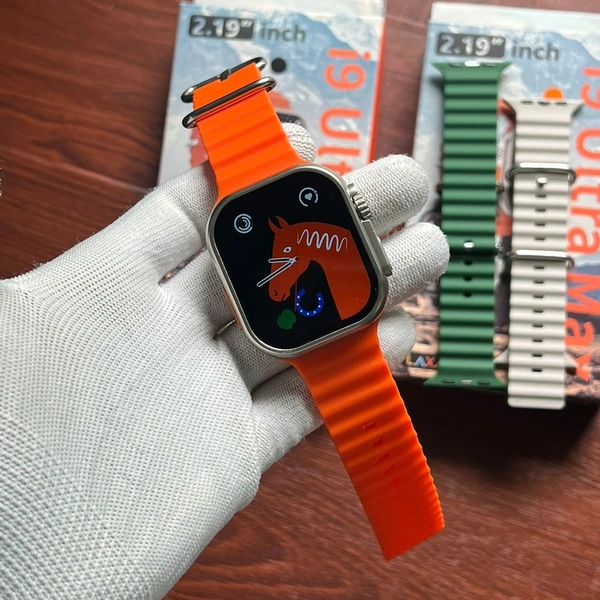 New i9 Ultra Max 49mm 2.8 inch HD Display Smartwatch  - Orange