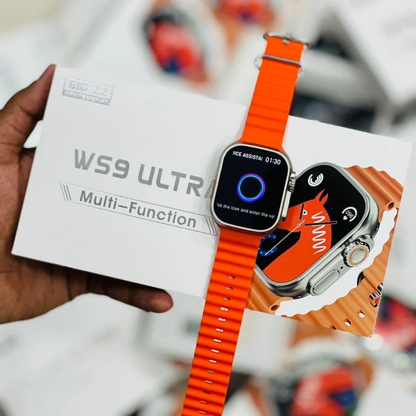 WS9 Ultra Premium Quality Smartwatch With GPS Support - Orange