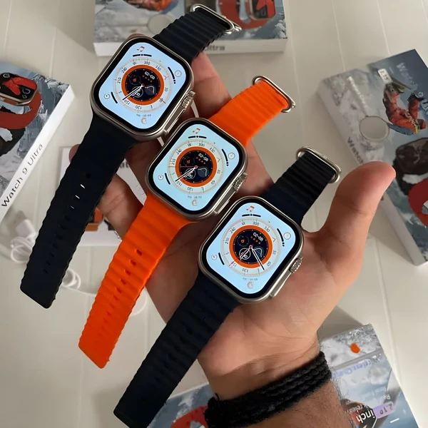 Laxasfit Series 9 Ultra Smartwatch With Bluetooth Calling Support | In build Game - Orange