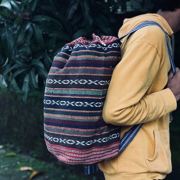 Korean Style New Design Printed Drawstring String Fashion Outdoor Activities Bag Unisex - Print3