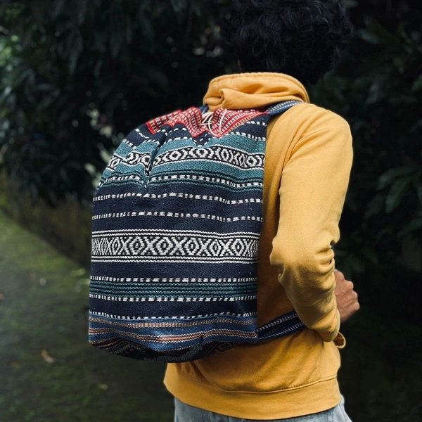 Korean Style New Design Printed Drawstring String Fashion Outdoor Activities Bag Unisex - Print5