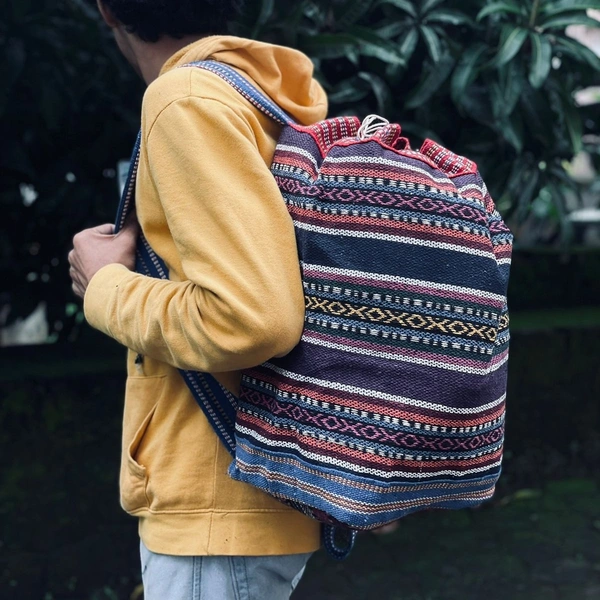 Korean Style New Design Printed Drawstring String Fashion Outdoor Activities Bag Unisex - Print6