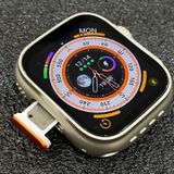 NEW 4G Network S8 ultra Sim Card Call Smart Watches Android OS GPS Map 2.08" Screen Heart Rate App install Smart Watch For men - 3 Months Cybzone Warranty, Orange Strap