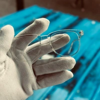 Large Square Frame Anti-Blue Light Glasses Fashion Retro Men Women Computer Gaming Eye Protection Classic Plain Glass Spectacles