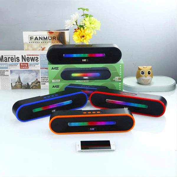 MZ M14VP (PORTABLE HOME TV SOUNDBAR) Dynamic Thunder Sound 1800mAh Battery 10 W Bluetooth Soundbar (Multicolor, Stereo Channel)