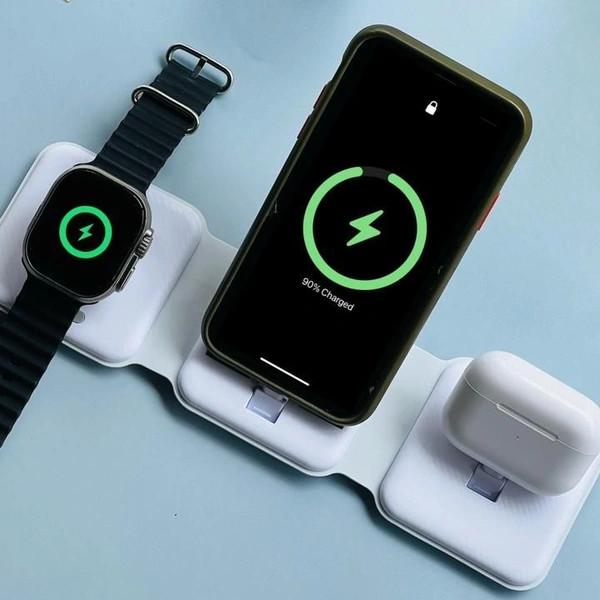 MagSafe Trio Charger For Apple Smartwatch, AirPods And IPhone | Good Quality Product 