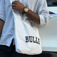Letter Printed High-capacity Canvas Slouchy Shoulder Bag | Ultra Sporty Messenger Sling Bag For Multipurpose Use