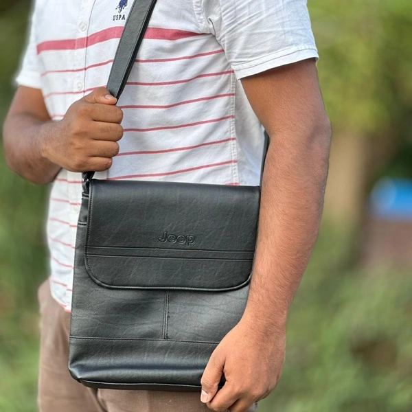 Jeep Ultra Sporty Messenger Sling Bag For Multipurpose Use - SMZB2, 2 Month Stitching Warranty