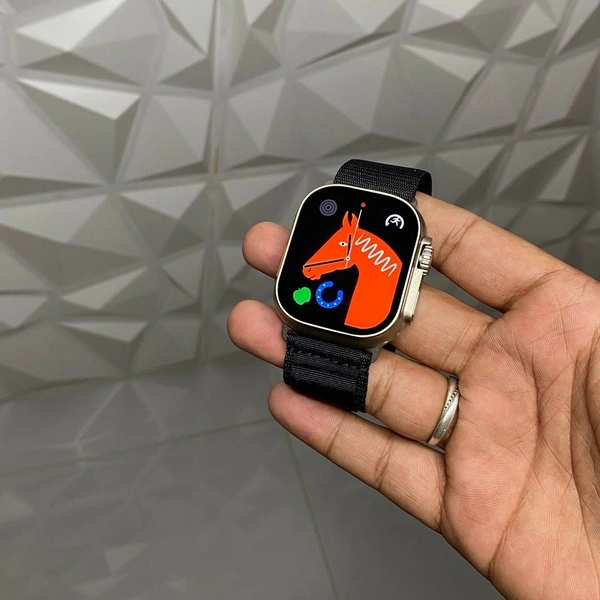 Wearfit Hw9 Ultra Max Flagship Smartwatch | 2.2 Amoled Display With Dual Core Fastest Processor - 1 Month Cybzone Warranty, Full Black
