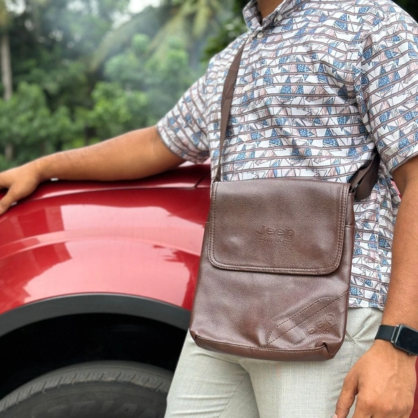 Jeep Ultra Sporty Messenger Sling Bag For Multipurpose Use - SMZB1, 2 Month Stitching Warranty