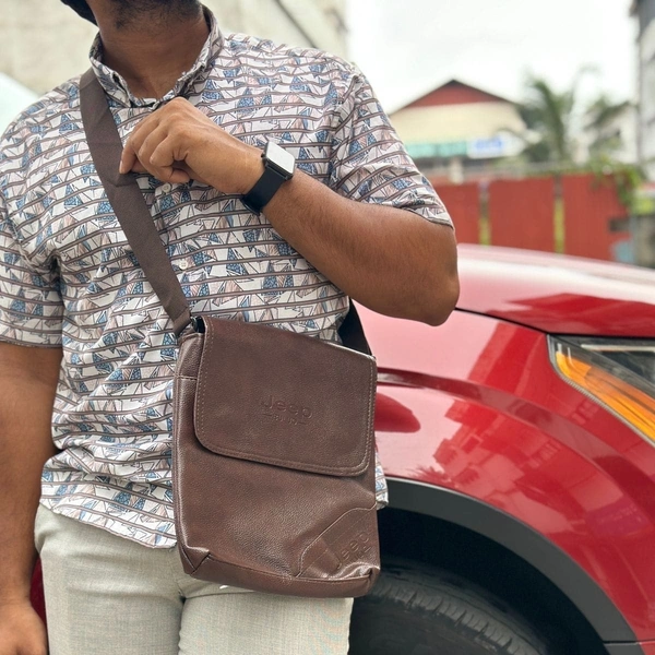 Jeep Ultra Sporty Messenger Sling Bag For Multipurpose Use - SMZB1, 2 Month Stitching Warranty