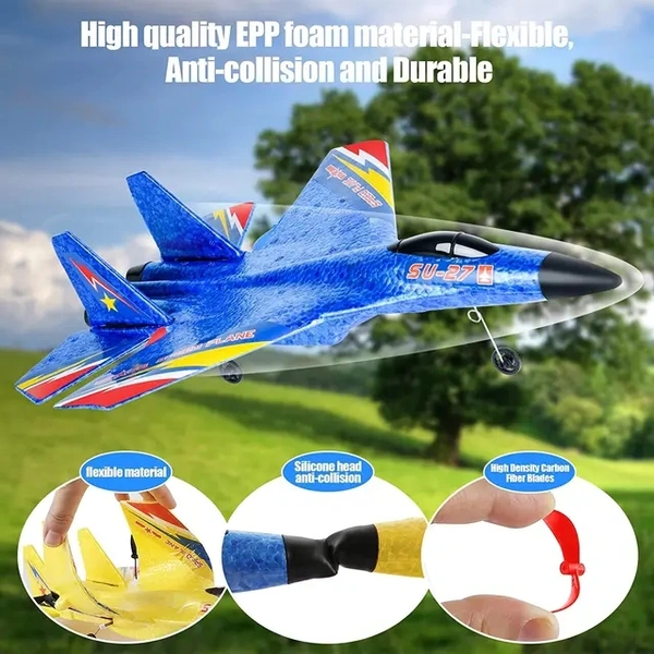 Electric Remote Control Su 27 Foam Adult Airplane Plane Kit Model Toy Rc Su27 Aircraft Planes Fighters Jet Buy Jet Fighters Toy Su 27 Product on - Blue