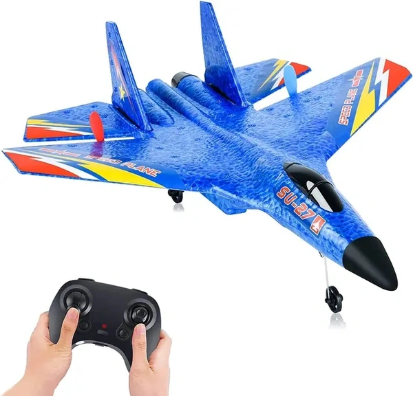 Electric Remote Control Su 27 Foam Adult Airplane Plane Kit Model Toy Rc Su27 Aircraft Planes Fighters Jet Buy Jet Fighters Toy Su 27 Product on - Blue