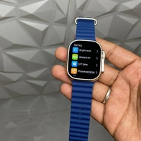 New Ultra Smartwatch 49 mm Dial Size Crown Working with Screw + Strap lock - Blue
