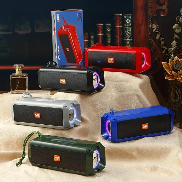 Portable Bluetooth Speaker Dynamic Thunder Sound with High Bass 10 W Bluetooth Speaker Stereo Channel - 1 Month Cybzone Warranty, Black